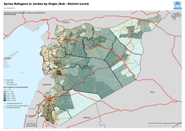 Syrian Refugees in Jordan by Origin (Sub - District Level) As of 30 Arpil 2016