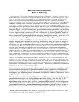 The History of Autonomy