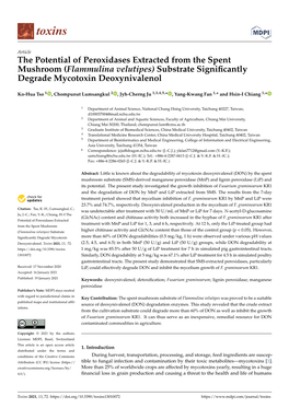 Substrate Significantly Degrade Mycotoxin Deoxynivalenol