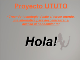 Proyecto UTUTO