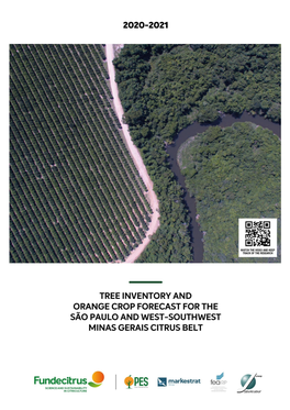 2020-2021 Orange Crop Forecast for the São Paulo and West-Southwest Minas Gerais Citrus Belt