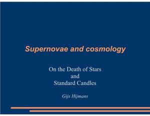 Supernovae and Cosmology