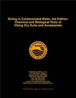Chemical and Biological Tests of Viking Dry Suits and Accessories