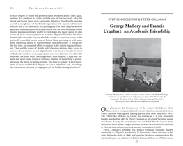 George Mallory and Francis Urquhart