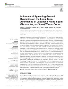 Influence of Spawning Ground Dynamics on the Long