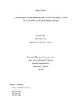 Convolutional Neural Networks for EEG Signal Classification in Asynchronous Brain-Computer Interfaces