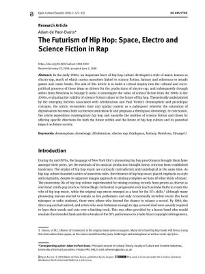 The Futurism of Hip Hop: Space, Electro and Science Fiction in Rap