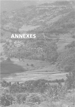 ANNEXES Watershed Management: Water Resources for the Future