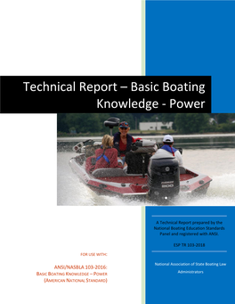 Basic Boating Knowledge - Power