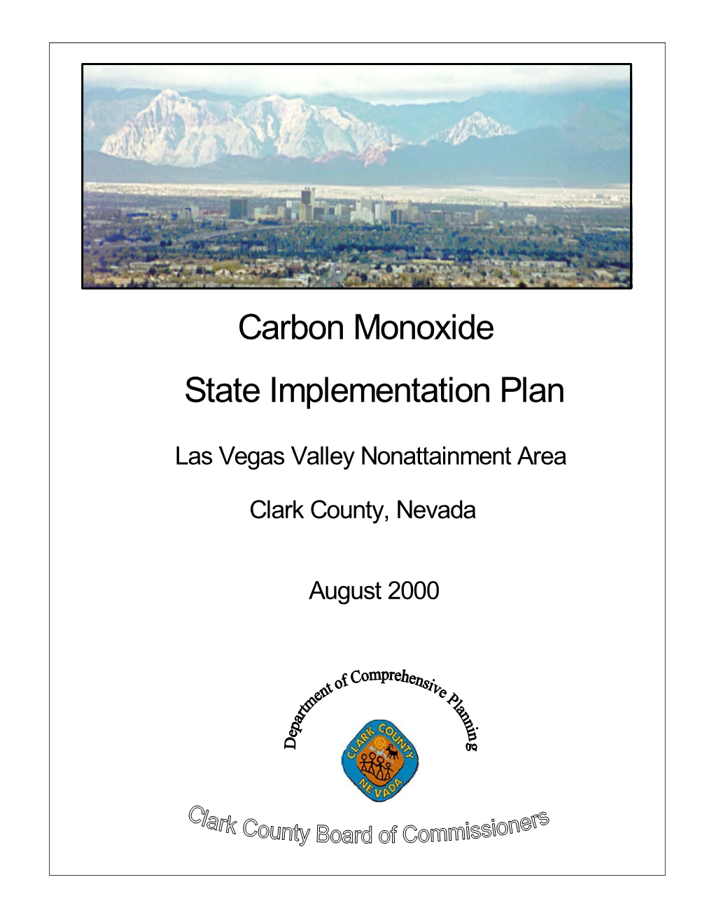 Carbon Monoxide State Implementation Plan