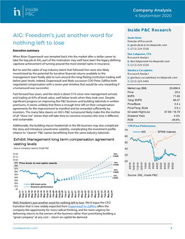 AIG: Freedom's Just Another Word for Nothing Left to Lose