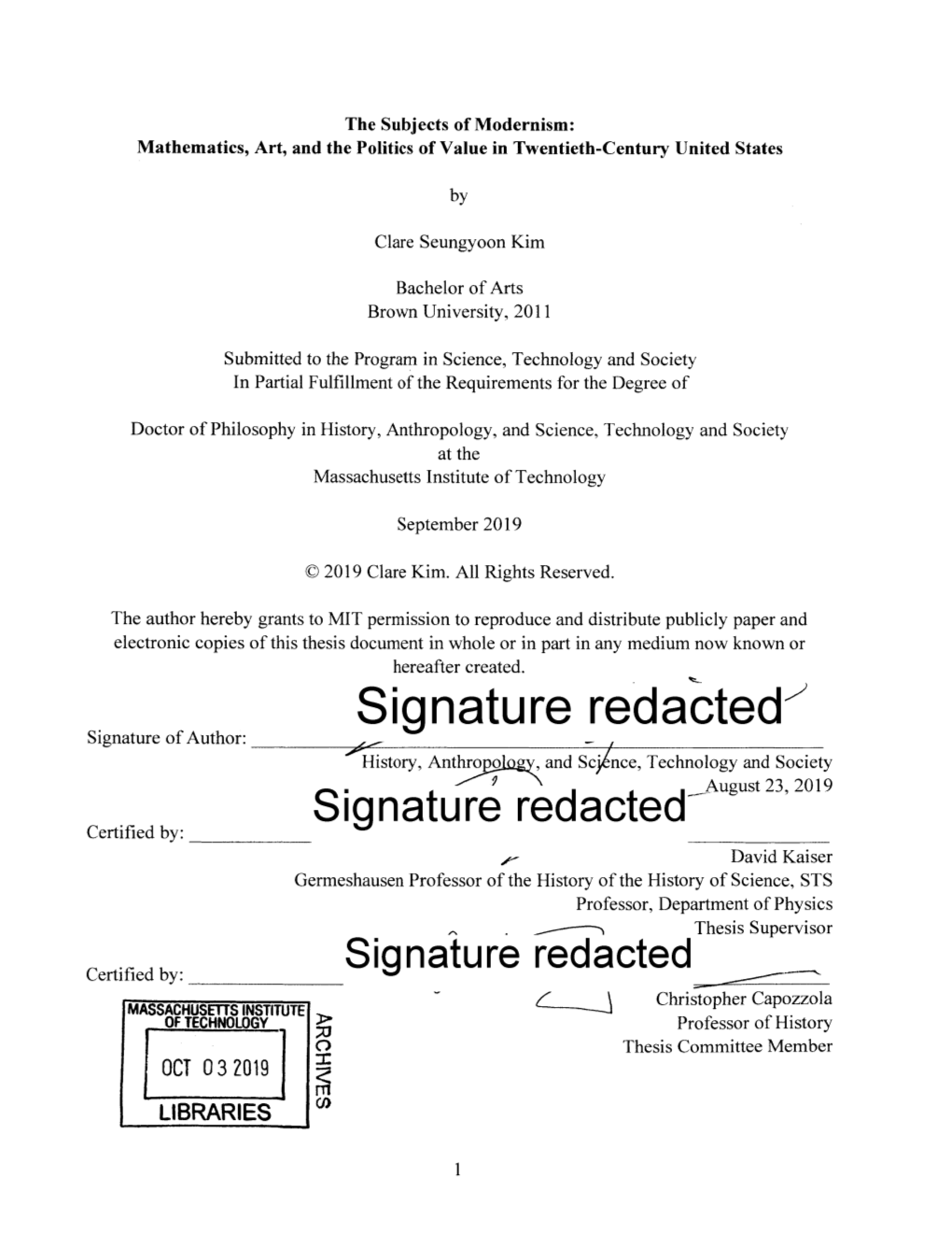 Mathematics, Art, and the Politics of Value in Twentieth-Century United States