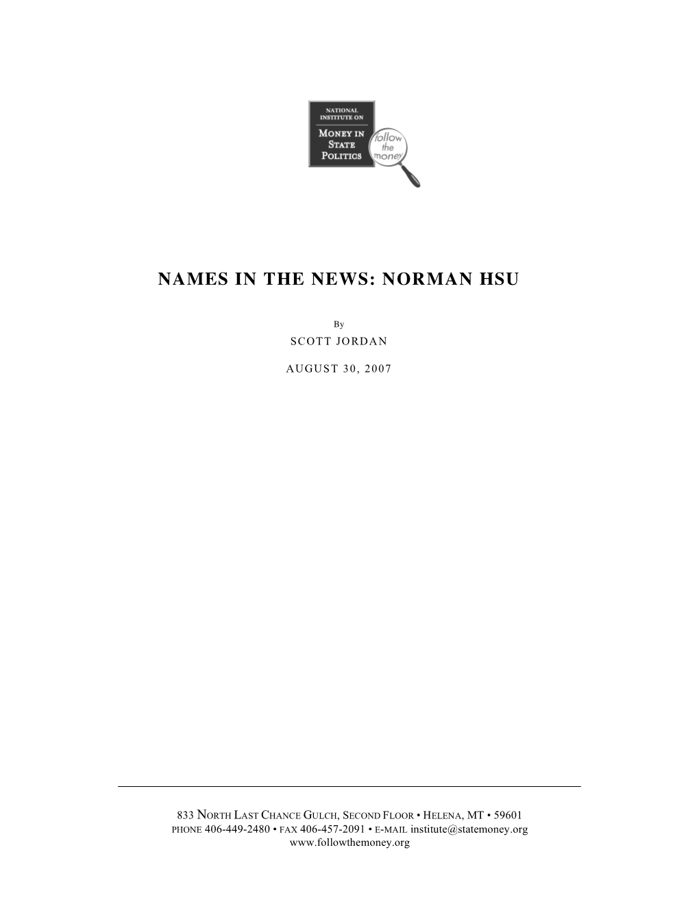 Names in the News: Norman Hsu