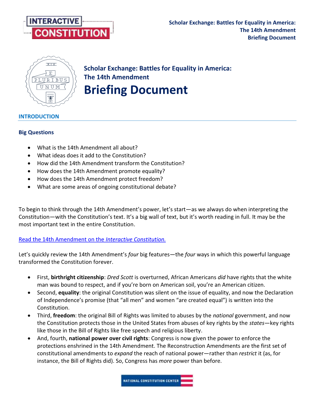 Briefing Document