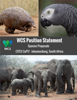 WCS Position Statement