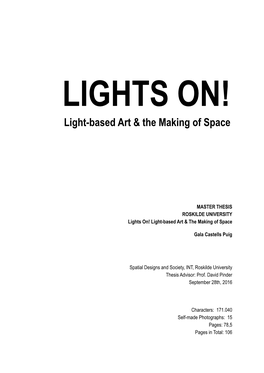 Light-Based Art & the Making of Space