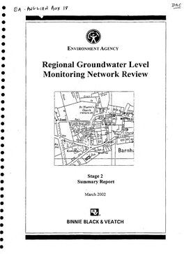 Regional Groundwater Level Monitoring Network Review