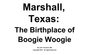 The Birthplace of Boogie Woogie