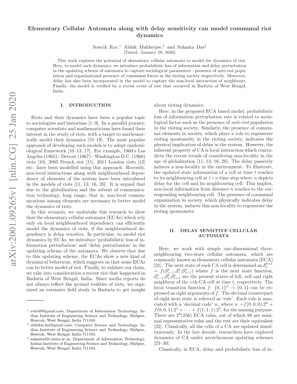 Elementary Cellular Automata Along with Delay Sensitivity Can Model