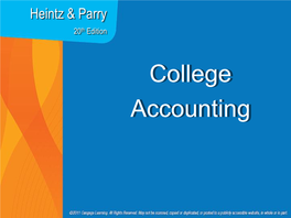 College Accounting Chapter 14