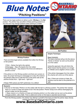 Pitching Positions”