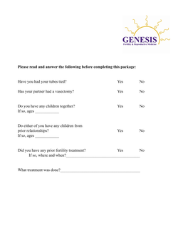 New Patient Packet 2014