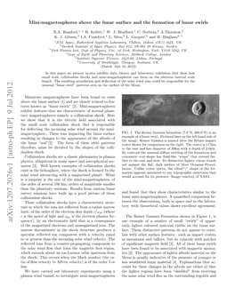Mini-Magnetospheres Above the Lunar Surface and the Formation of Lunar Swirls