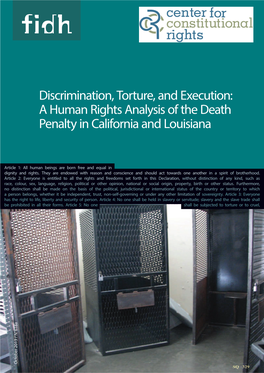 A Human Rights Analysis of the Death Penalty in California and Louisiana / 3 I