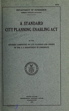 Standard City Planning Enabling Act