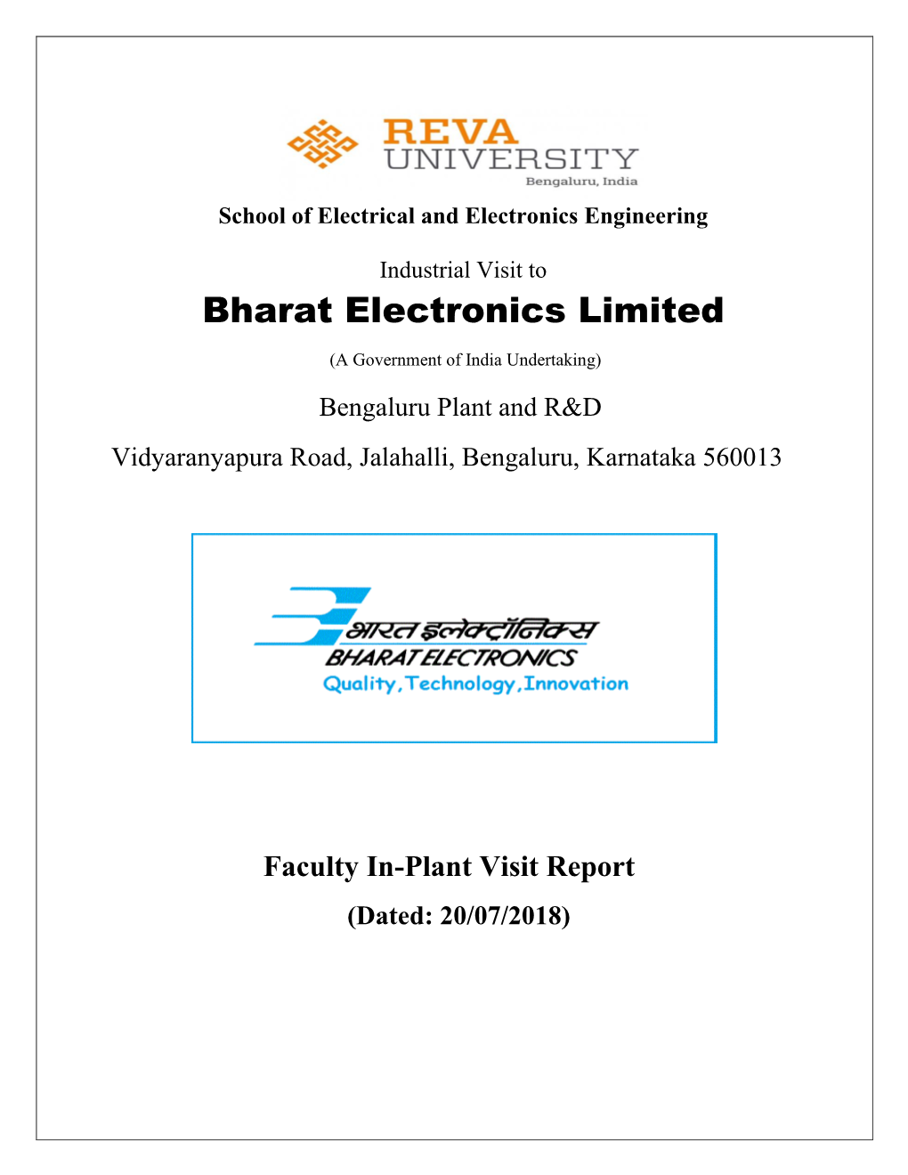 Bharat Electronics Limited