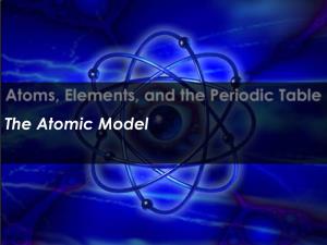 The Atomic Model Atomic Theory Timeline
