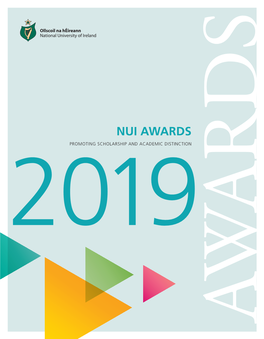 Nui Awards Promoting Scholarship and Academic Distinction 2019 Constituent Universities Ollscoil Na Héireann
