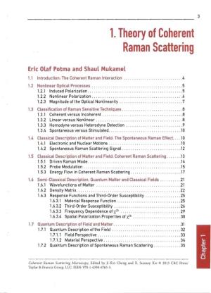 Coherent Raman Scattering