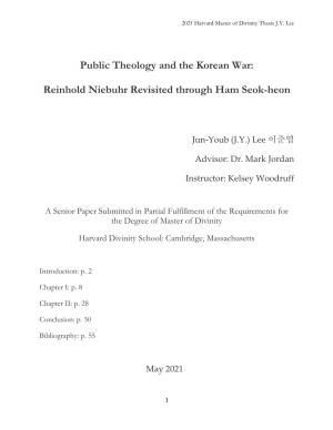 Public Theology and the Korean War