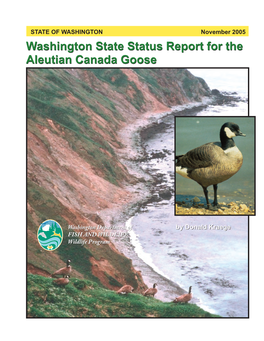 Washington State Status Report for the Aleutian Canada Goose