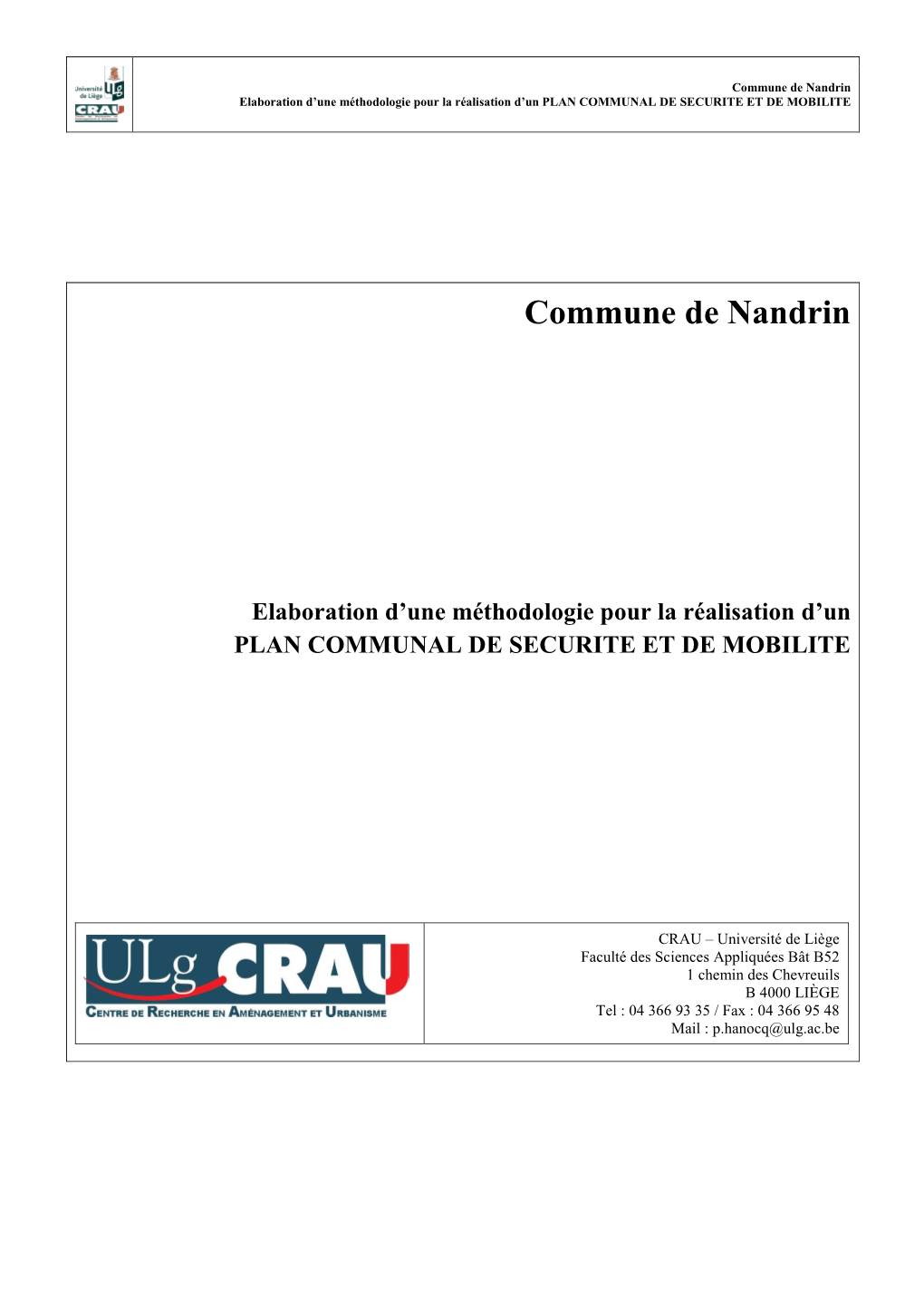 NANDRIN Rapport Complet