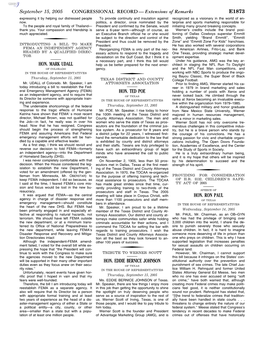 CONGRESSIONAL RECORD— Extensions of Remarks E1873 HON