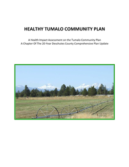 Healthy Tumalo Community Plan