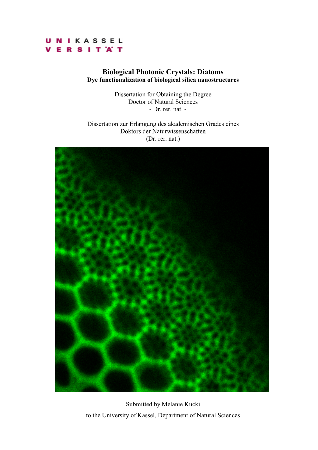 Biological Photonic Crystals: Diatoms Dye Functionalization of Biological Silica Nanostructures