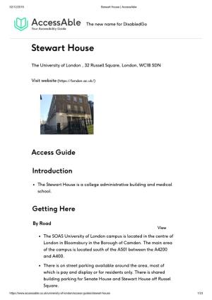 Stewart House | Accessable