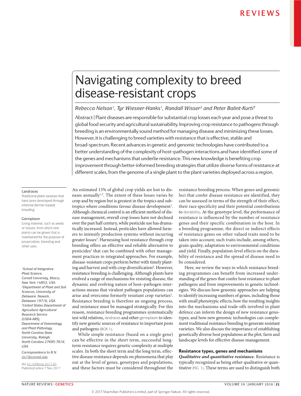 Navigating Complexity to Breed Disease-Resistant Crops