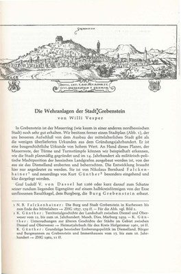 Die Wehranlagen Der Stadt~Grebenstein Von Willi Vesper
