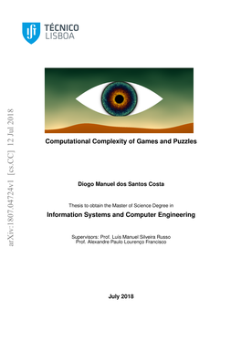 Computational Complexity of Game and Puzzles