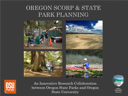 Oregon Scorp & State Park Planning