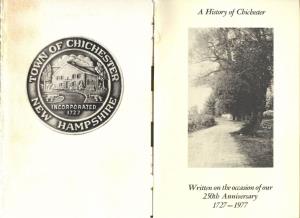 A History of Chichester
