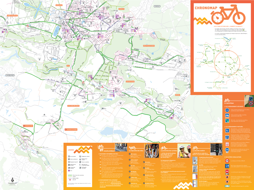 Carte Des Pistes Cyclables Dans Versailles Grand Parc