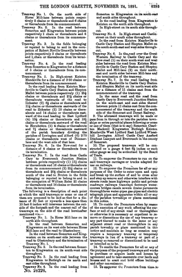 THE LONDON GAZETTE, NOVEMBER 24, 1891. Jto. 2(5226, 1
