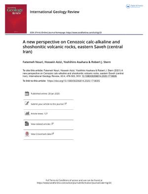 A New Perspective on Cenozoic Calc-Alkaline and Shoshonitic Volcanic Rocks, Eastern Saveh (Central Iran)