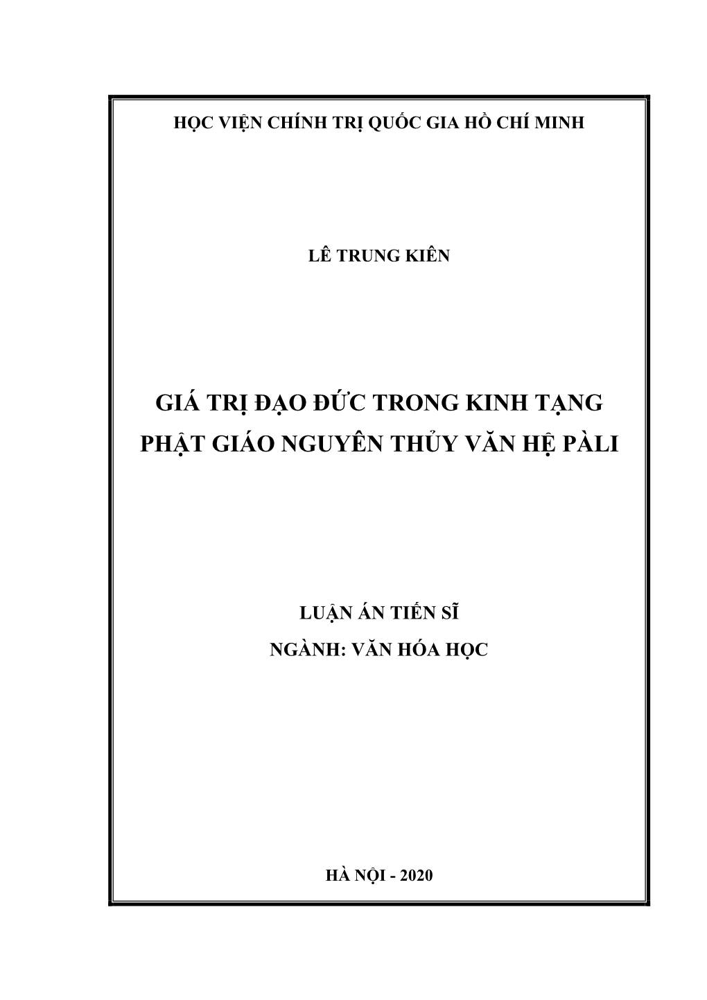 Luận Án Lê Trung Kiên.Pdf