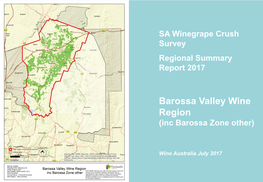 Barossa Valley Wine Region (Inc Barossa Zone Other)